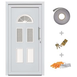  Drzwi wejściowe zewnętrzne, białe, 88 x 190 cm Lumarko!