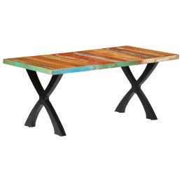  Stół do jadalni, 180x90x76 cm, lite drewno z odzysku Lumarko!