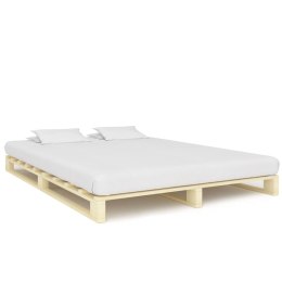Lumarko Rama łóżka z palet, lite drewno sosnowe, 200 x 200 cm