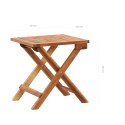  Leżak ze stolikiem, polirattan i lite drewno akacjowe Lumarko!