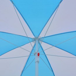  Parasol plażowy, niebiesko-biały, 180 cm, tkanina Lumarko!