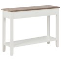 Stolik konsola, biały, 110 x 35 x 80 cm, drewniany Lumarko!