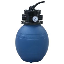 Lumarko Piaskowy filtr basenowy z zaworem 4 drożnym, niebieski, 300 mm