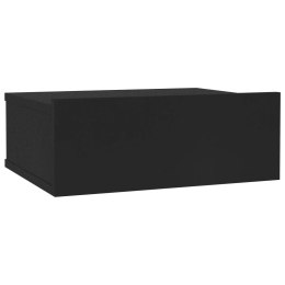  Wisząca szafka nocna, czarna, 40 x 30 x 15 cm, płyta wiórowa Lumarko!