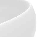  Luksusowa, okrągła umywalka, matowa biel, 40x15 cm, ceramiczna Lumarko!