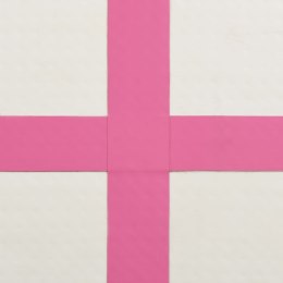  Mata gimnastyczna z pompką, 60x100x10 cm, PVC, różowa Lumarko!
