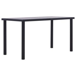  Stół jadalniany, czarny i betonowy szary, 140x70x75 cm, MDF Lumarko!