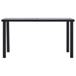  Stół jadalniany, czarny i betonowy szary, 140x70x75 cm, MDF Lumarko!