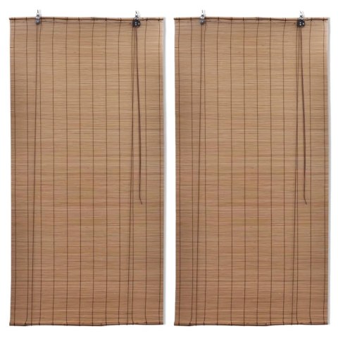  Bambusowe rolety, 2 szt., 80 x 160 cm, brązowe Lumarko!