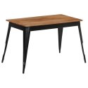 Stół do jadalni z litego drewna akacjowego i stali, 120x60x76cm Lumarko!