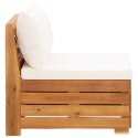  Moduł sofy środkowej, 1 szt, z poduszkami, lite drewno akacjowe Lumarko!