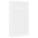  4-poziomowy regał na książki, biały, 80 x 24 x 142 cm Lumarko!