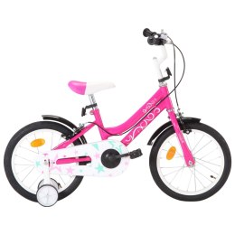 Lumarko Rower dla dzieci, 16 cali, czarno-różowy
