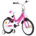  Rower dla dzieci, 16 cali, czarno-różowy Lumarko!
