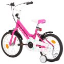  Rower dla dzieci, 16 cali, czarno-różowy Lumarko!