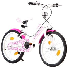 Lumarko Rower dla dzieci, 18 cali, różowo-biały