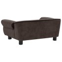  Sofa dla psa, brązowa, 72x45x30 cm, pluszowa Lumarko!
