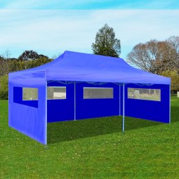  Niebieski namiot imprezowy, rozkładany, 3 x 6 m Lumarko!