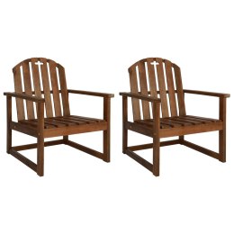  Krzesła ogrodowe, 2 szt, lite drewno akacjowe Lumarko!