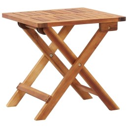  Składany stolik ogrodowy, 40x40x40 cm, lite drewno akacjowe Lumarko!