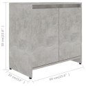  Szafka łazienkowa, szarość betonu, 60x33x58 cm, płyta wiórowa Lumarko!