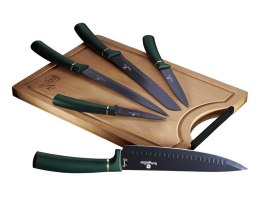  Zestaw 5 Noży Kuchennych Z Deską Berlinger Haus Bh-2551 Emerald Lumarko!