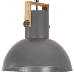  Industrialna lampa wisząca, 25 W, szara, okrągła, 52 cm, E27 Lumarko!