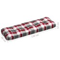  Poduszka na sofę ogrodową, czerwona krata, 120x40x12 cm Lumarko!