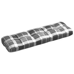  Poduszka na sofę ogrodową, szara krata, 120x40x12 cm, tkanina Lumarko!
