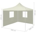  Rozkładany namiot z 2 ściankami, 3 x 3 m, kremowy Lumarko!